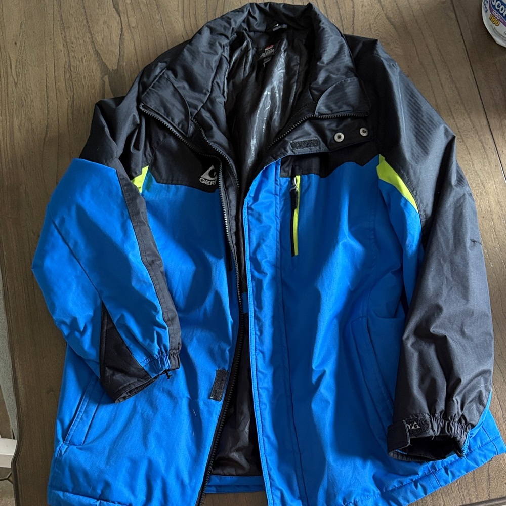 Boy's Blue and Black Ski Jacket